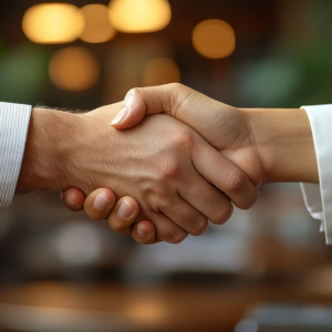 Handshake square photo Handshake square photo